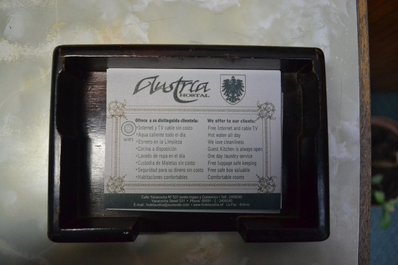 Hostal Austria La Paz Eksteriør billede